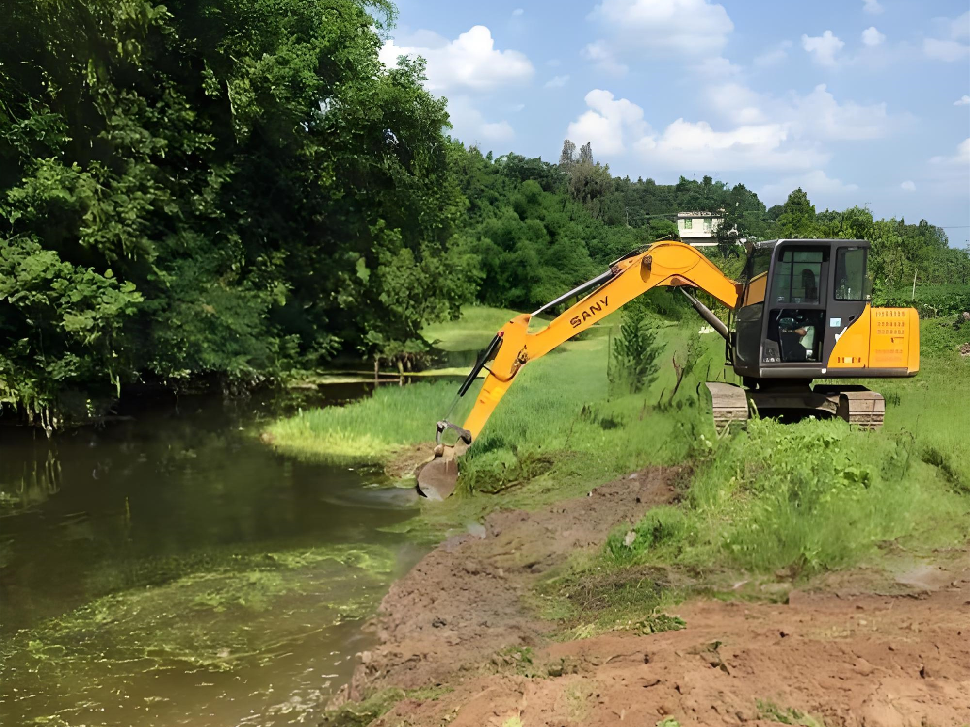 北京朝陽區(qū)水上挖機清淤隊-水庫清淤的最佳施工時段是什么時候？